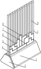 一种俄罗斯方块积木架组合
