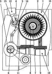 一种用于轮胎数字打印机的旋转结构