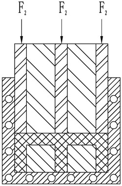 一种金属基电子封装薄壁零件顺序加载模锻成形的方法