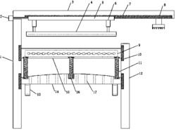 一种控制纸张晾干重量的支撑网