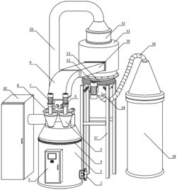 一种带有吸尘装置的物料粉碎系统