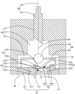 一种单激光光学组件的组装结构