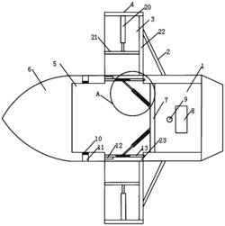 一种进口可调节的水中漂浮物打捞船