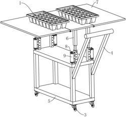 一种用于运输育苗穴盘的小车