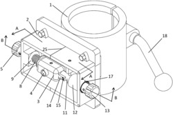 一种台钻钻孔十字激光定位装置