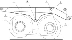 一种用于路面加速加载试验设备的锁块式单双轴转换装置