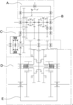 一种正反转的履带车辆变速器