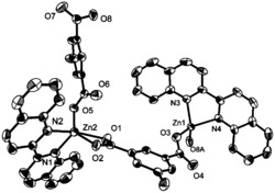 一种含混合配体锌(Ⅱ)金属有机配合物及其制备方法和应用