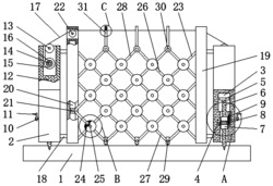 一种室外水产养殖用水塘区域分割网架