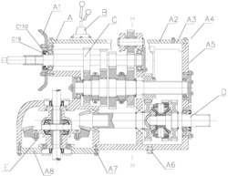 一种差速四驱变速器