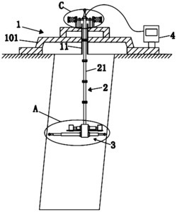 一种桩基成孔形状及垂直度检测装置及其检测方法