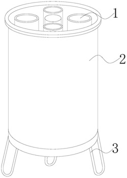 螺旋式J型雨伞缓慢旋转沥干的J型雨伞放置架