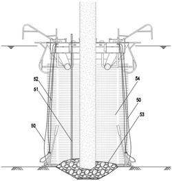 一种水幕内施工的浮式施工平台及其安装和使用方法