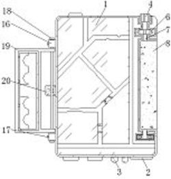 一种便于清理散热槽的光纤收发器